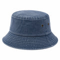 Chapeau bob taille unique en tissu denim bleu style décontracté