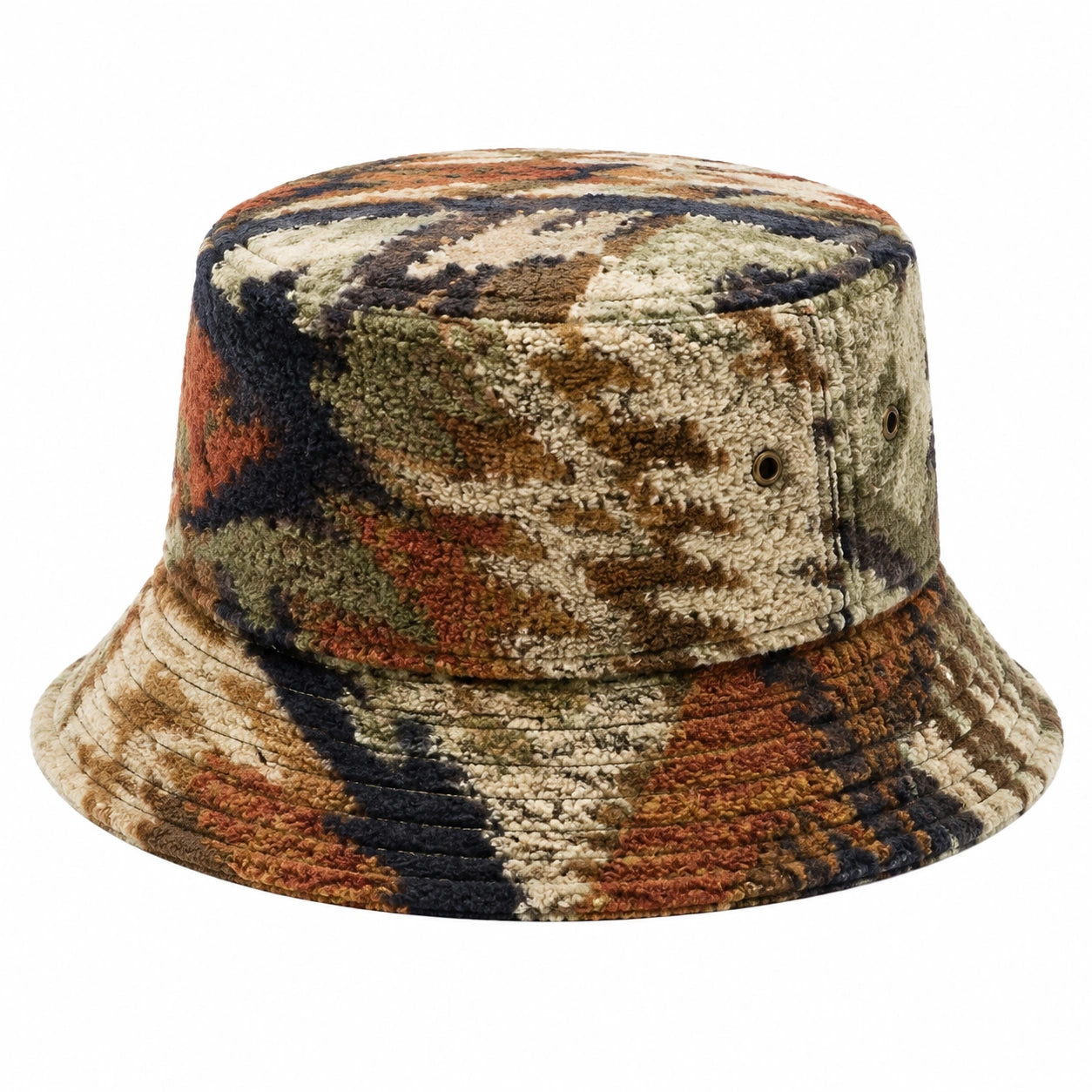 Chapeau bob taille unique en textile bouclé multicolore style décontracté