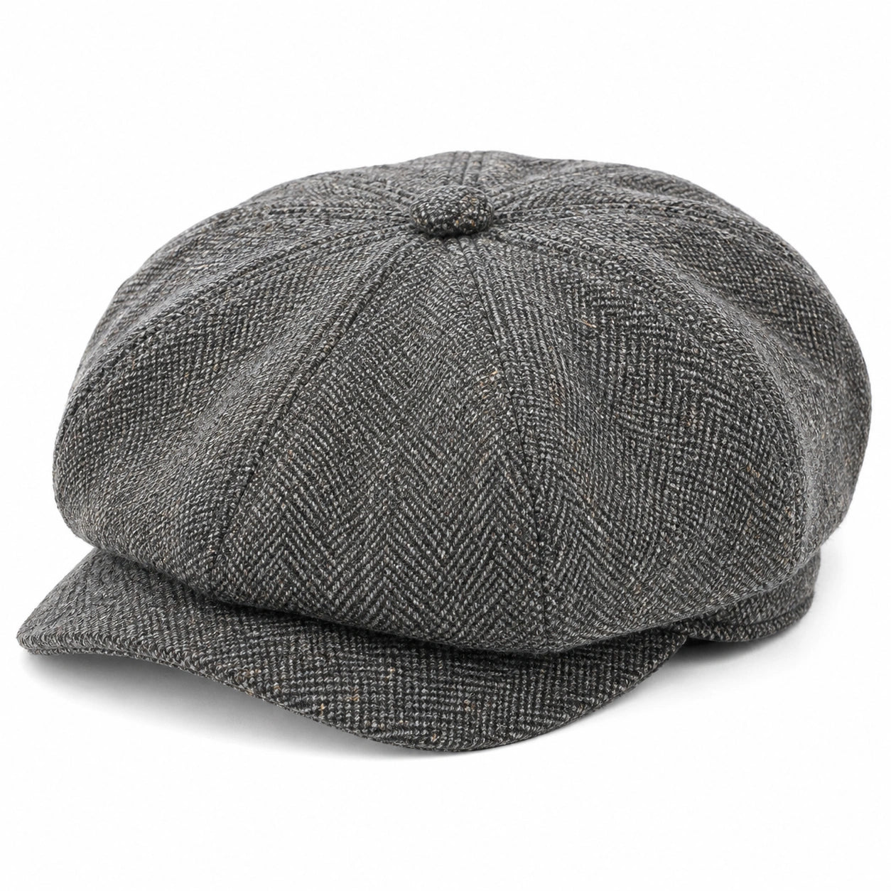 Casquette gavroche taille unique en tissu gris style classique